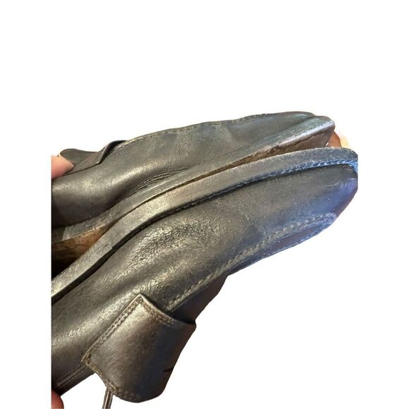 SALVATORE FERRAGAMO BLACK CALFSKIN LEATHER PENNY LOAFER size 8 men’s - Picture 15 of 15